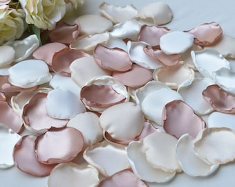 Champagne, Light Bronze, Ivory Rose Petals Wedding Decorations Flower Girl Petals Bridal Shower Decor Aisle Runner Decor Boho Wedding Decor