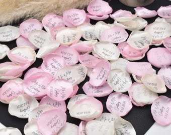 Personalized Blush Pink Petals, Ivory Rose Blush Wedding Decorations, Flower Girl Petals, Bridal Shower Decor, Petal Toss, Baby Shower Decor