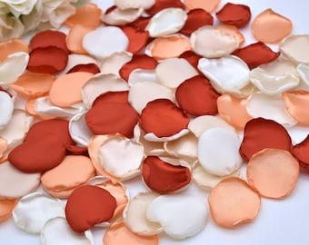 Terracotta Rose Petals, Peach, Ivory, Champagne Petals Terracotta Wedding Decor Cinnamon Wedding Decor Flower Girl Petals Fall Wedding Decor