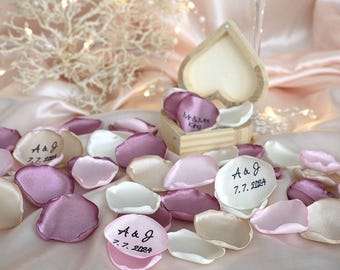 Personalized Petals Mauve, Blush, Champagne Ivory Petals Mauve Wedding Decor Flower Girl Petals Baby Shower Decor Mauve Aisle Runner Decor
