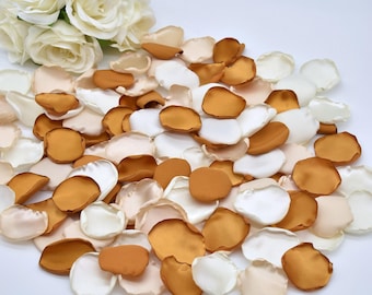 Terracotta Rose Petals, Ivory Petals, Champagne Petals Terracotta Wedding Decor Flower Girl Petals Cinnamon Rose Petals Fall Wedding Decor