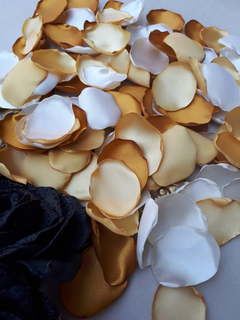 NEW Copper Rose Petals Gold Rose Petals Ivory Flower Petals Etsy