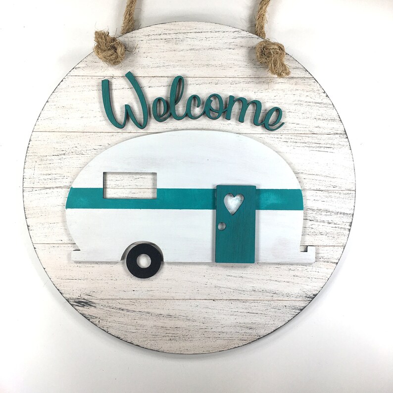 Download Welcome Vintage Camper Shiplap Laser Cut files SVG and PDF ...