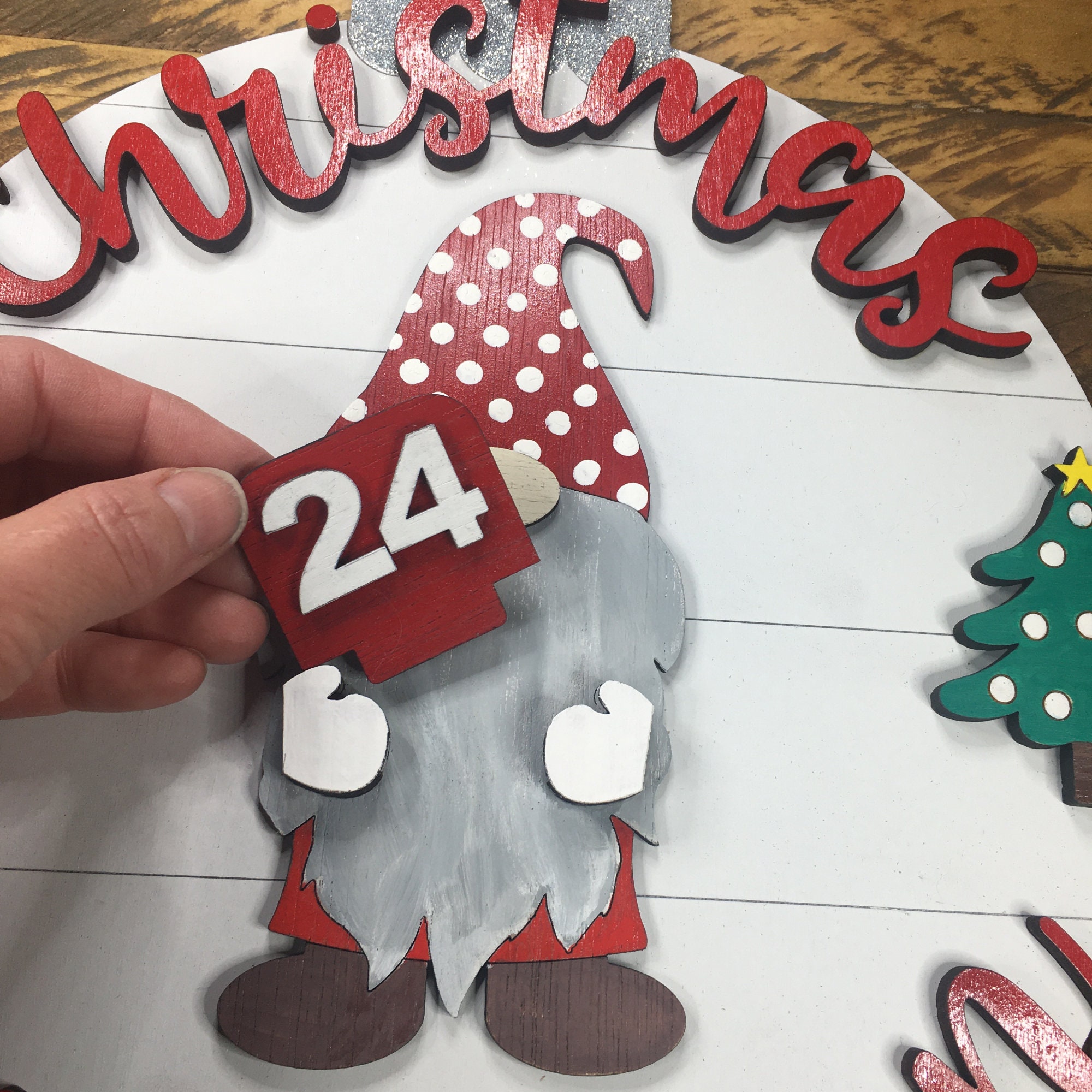 Interchangeable Gnome Christmas Countdown Glowforge Laser Cut Files ...