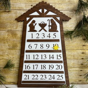 Christmas Countdown Nativity Advent Calendar Sign Laser Cut Files PDF ...