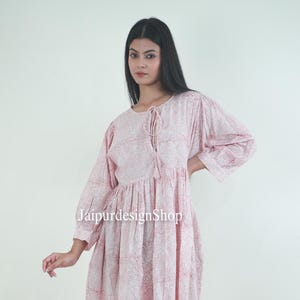 Hand Block Printed dress| Summer Dress| Printed Dress Cotton Dress| Floral print| Handmade| Made in India Block Print Dress,