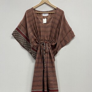 Handmade Silk Kaftan, Lounge Wear, Hippie Kaftan, Summer Kaftan, Bohemian Long Kaftan, Nightwear Dress, Gift For Her