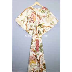 Cotton Kaftan Dress Kaftan For Woman Floral Kaftan Gifts For Her Cotton Caftan Cotton Dress