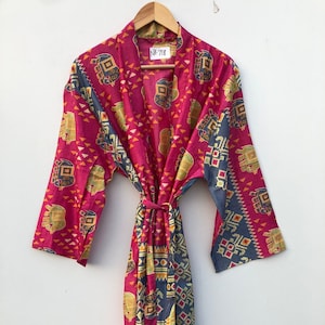 Bridesmaid Silk Kimono Robe Art Silk Dressing Gown Bathrobe Gifts For Her Vintage Kimono Beachwear Plus Size Dress Kimono For Woman NK-718