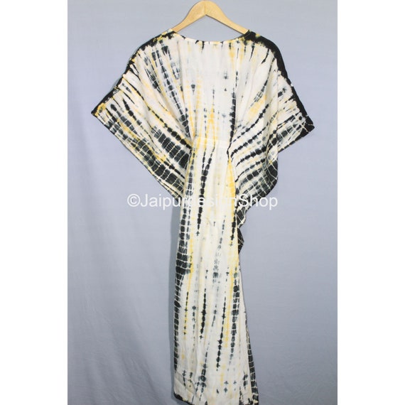 Rayon Caftan Indian Handmade Tie Dye Kaftan Ponch… - image 7