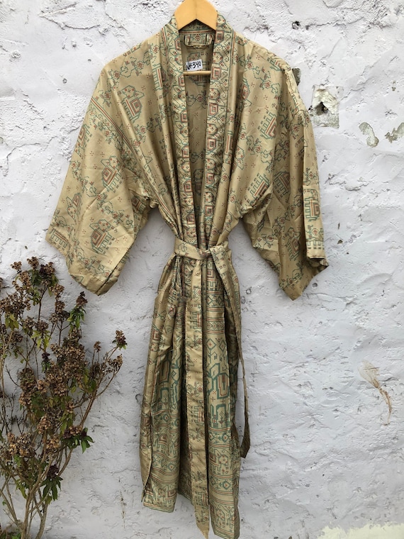 House Coat Robe, Silk Kimono, Soft and Comfortable Bathrobe, Dressing Gown,  Beachwear, Silk Robe, Gifts for Her, Plus Size NK-340 -  Canada