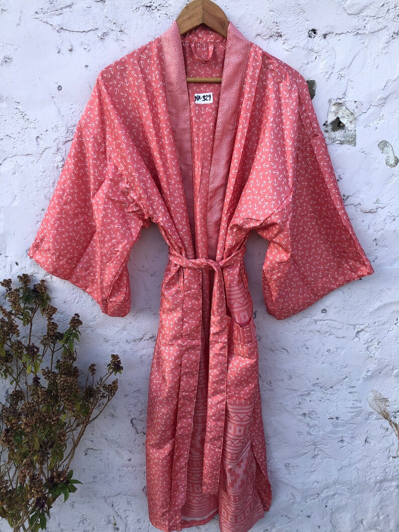 Silk Kimono House Coat Robe Dressing Gown Soft and Etsy