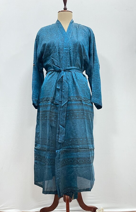 vintage silk kimono dressing gown Antique Silk Embroidered Kimono-1920s Japanese Hand Embroidered Silk Kimono Robe-early Art Deco Japanese Kimono Robe
