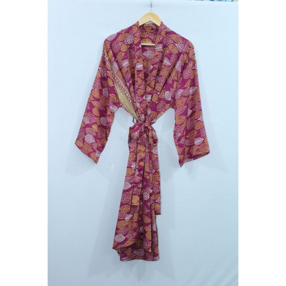 Silk Kimono, Vintage Kimono, Bathrobe, Beachwear,… - image 1
