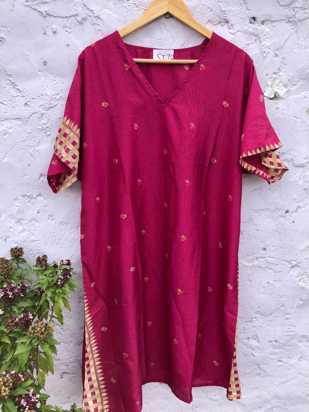 Silk Kaftan Plus Size Silk Tunic Beachwear Silk Dress Silk Etsy