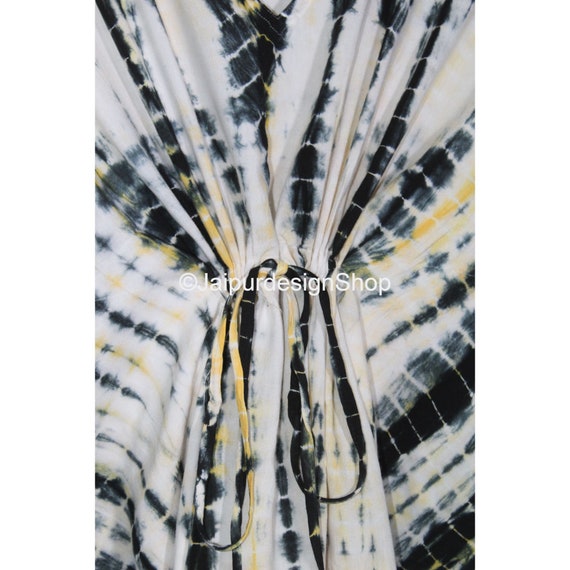 Rayon Caftan Indian Handmade Tie Dye Kaftan Ponch… - image 4