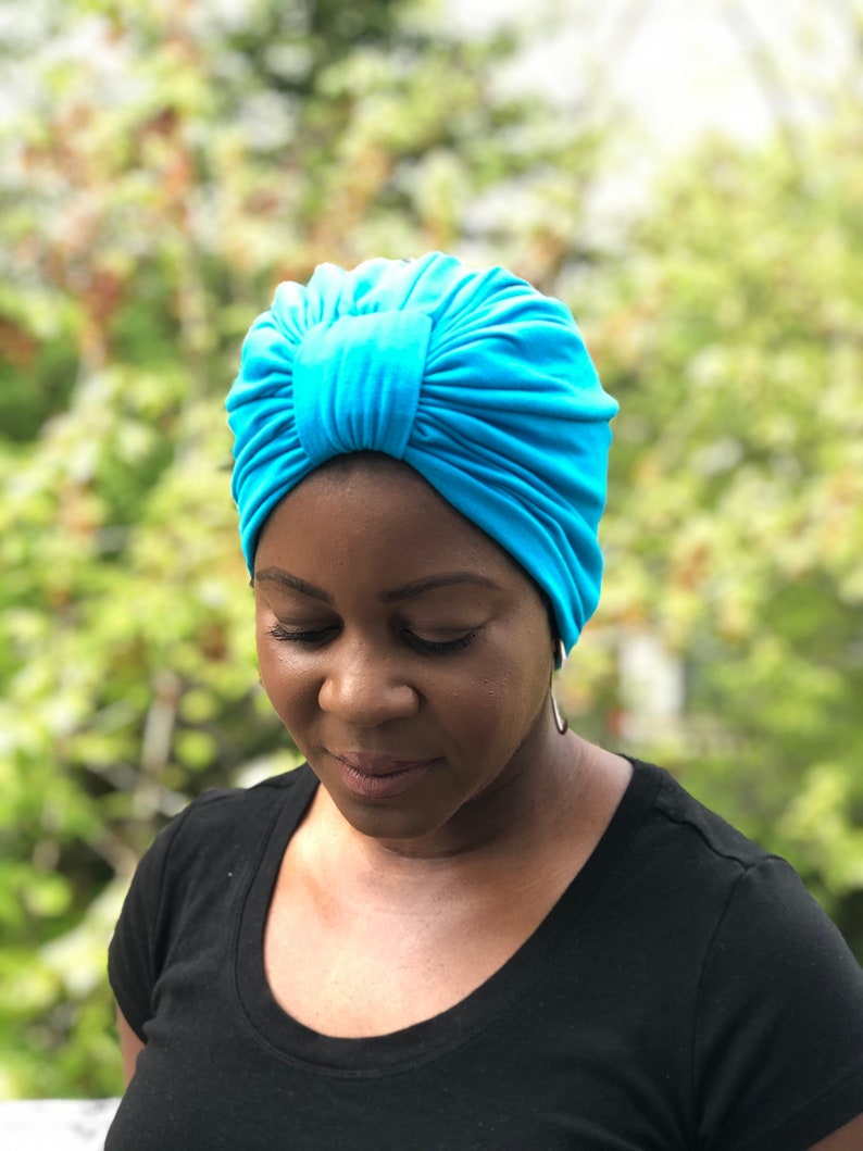 satin lined t shirt turban
