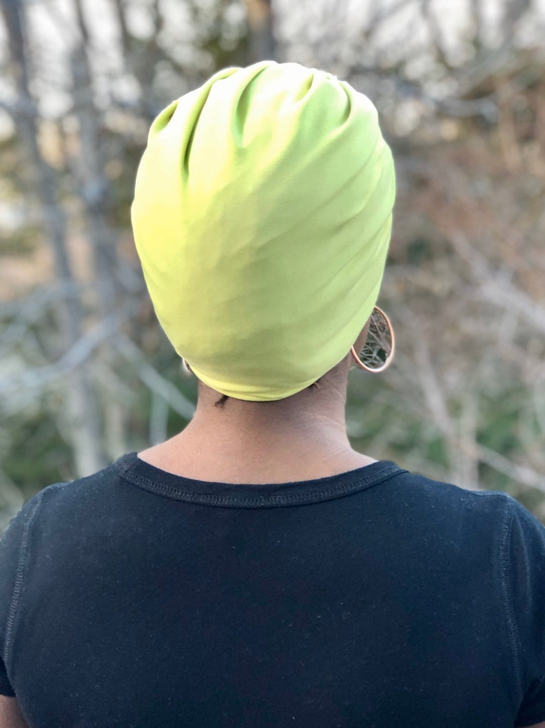 satin lined t shirt turban
