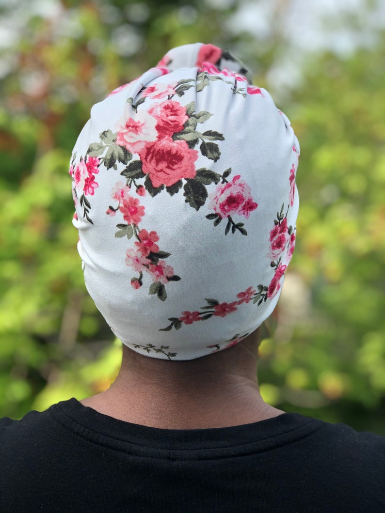 satin lined t shirt turban