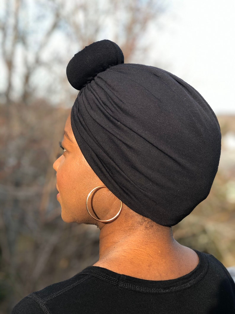 satin lined t shirt turban