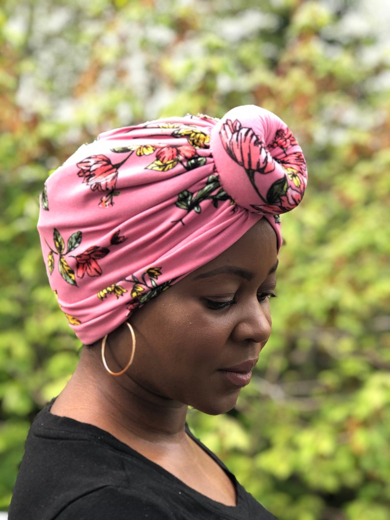 satin lined t shirt turban