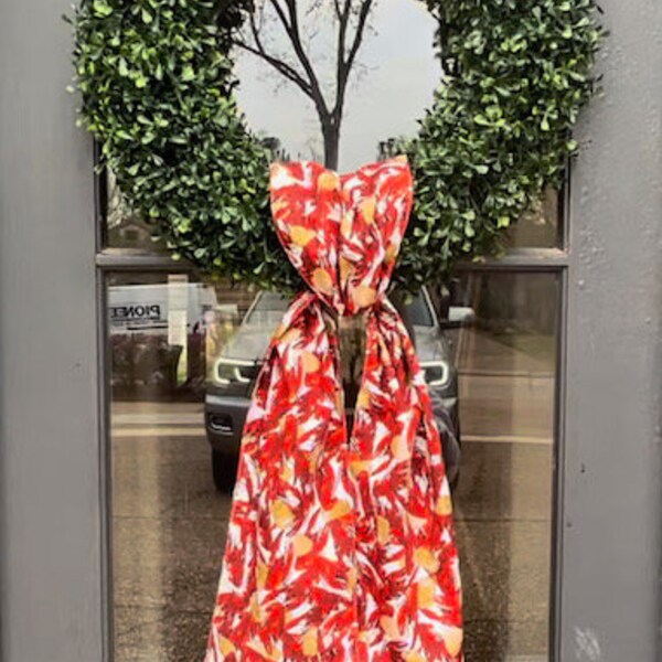 mardi gras wreath scarf
