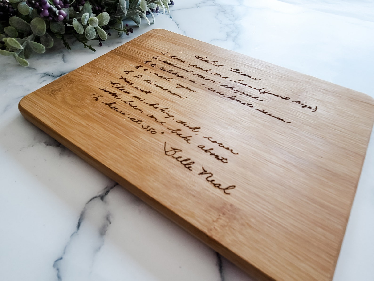 Recipe Cutting Board Wood Engraved Cutting Board bamboo Etsy
