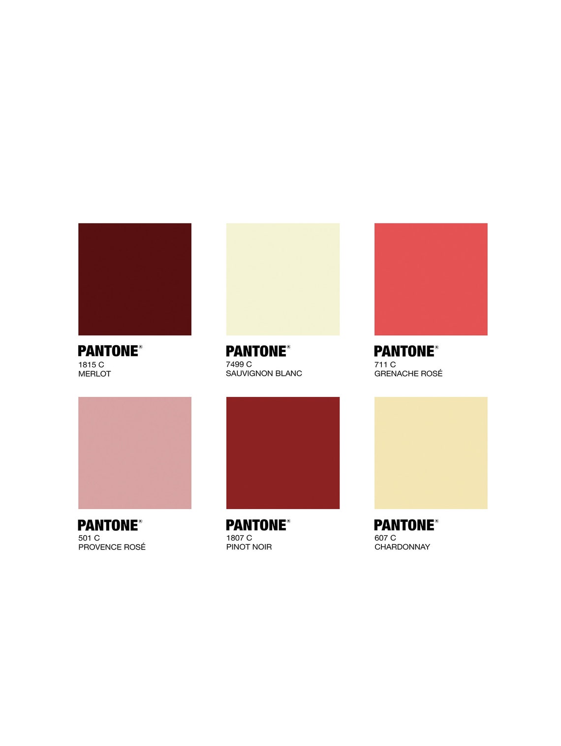Pantone Wine art print Pantone colour printable art Etsy