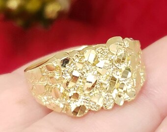 SIZE 8 MENS SQUARED OFF STYLE NUGGET BLING BLING RING STYLE 2 SIZE 8 MENS SQUARED OFF STYLE NUGGET BLING BLING RING STYLE 2