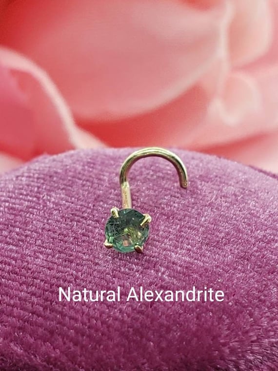 Alexandrite on sale nose ring