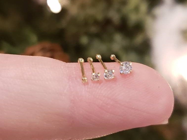 Nose Pins in Gold and Diamond - Elegant and Timeless Designs | Shop –  Jewelegance