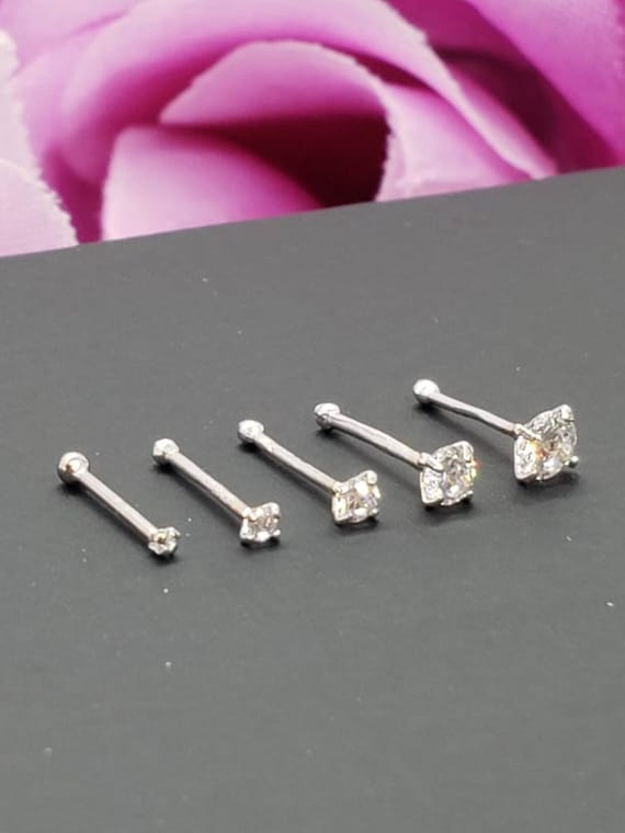 Vite Per Naso In Acciaio Chirurgico, Anello Per Naso CZ, Vite Per - Foto 11