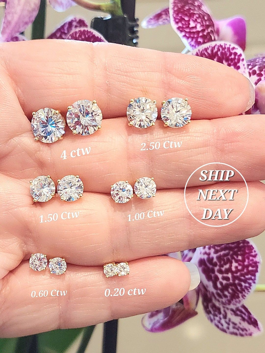 Moissanite Solid 925 Sterling Silver 3 Mm8mm Round Solitaire With