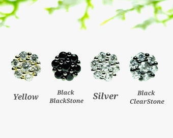 Flower CZ Solid 925 Sterling Silver Solitaire Stud Post Earrings Round Mens Womens Earrings 6mm 7mm 10mm for 1 pair earrings stud push back.