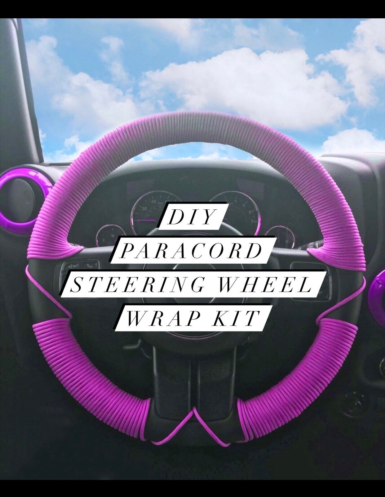 DIY Paracord Steering Wheel Wrap Kit Etsy