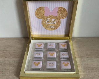 Boîte de 18 ou 32 Chocolats personnalisée