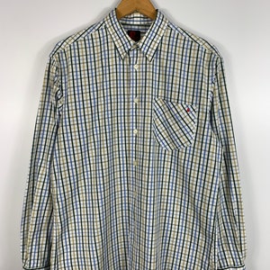 Vintage Dolce & Gabbana Check Button Up Shirt Mens Size 50