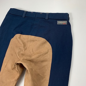 Vintage 90s Catago Riding Trousers Blue Womens Size Gr. 42