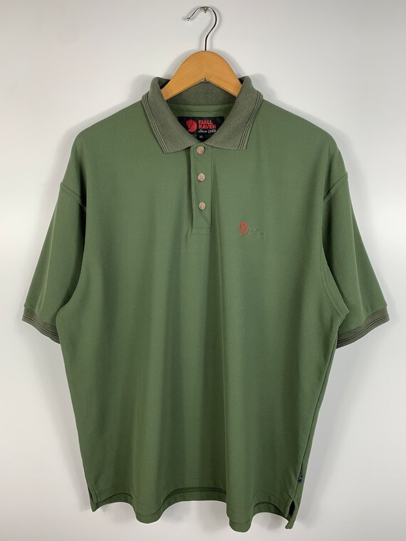 taart Parelachtig oplichter Vintage Fjallraven Polo Short Sleeve T-shirt Green Mens Size - Etsy