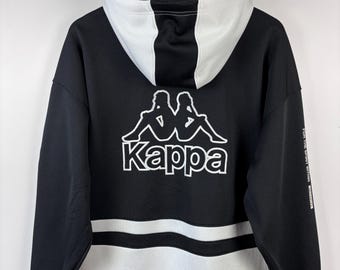 Sudadera con capucha Aeroflex Kappa "Spirit Within" de los años 90, fabricada en Japón, talla L