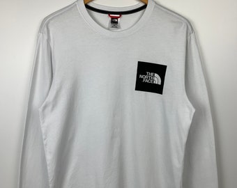 Mens The North Face Long Sleeve T-Shirt White Size M