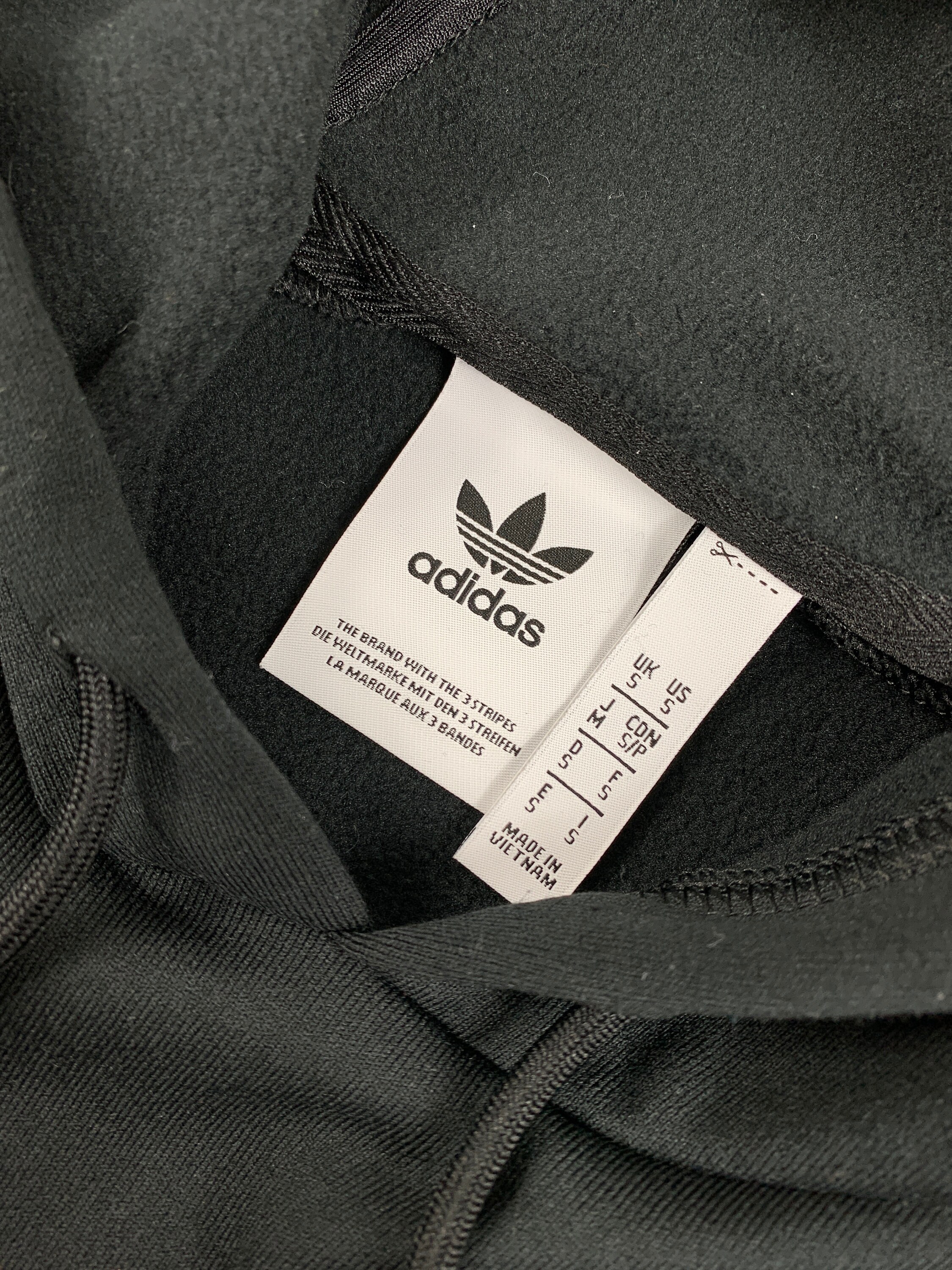 Black Size Adidas Taped Originals Logo Etsy - S Mens Sweatshirt Hoodie