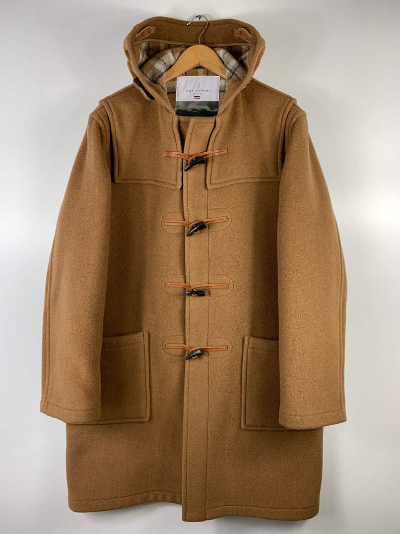 Mens Montgomery Wool Toggle Duffle Coat Camel Made in England Etsy