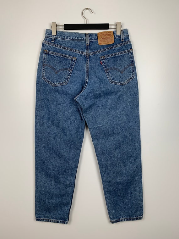 Mens Vintage Levis 550 Blue Denim Jeans Made In U… - image 1