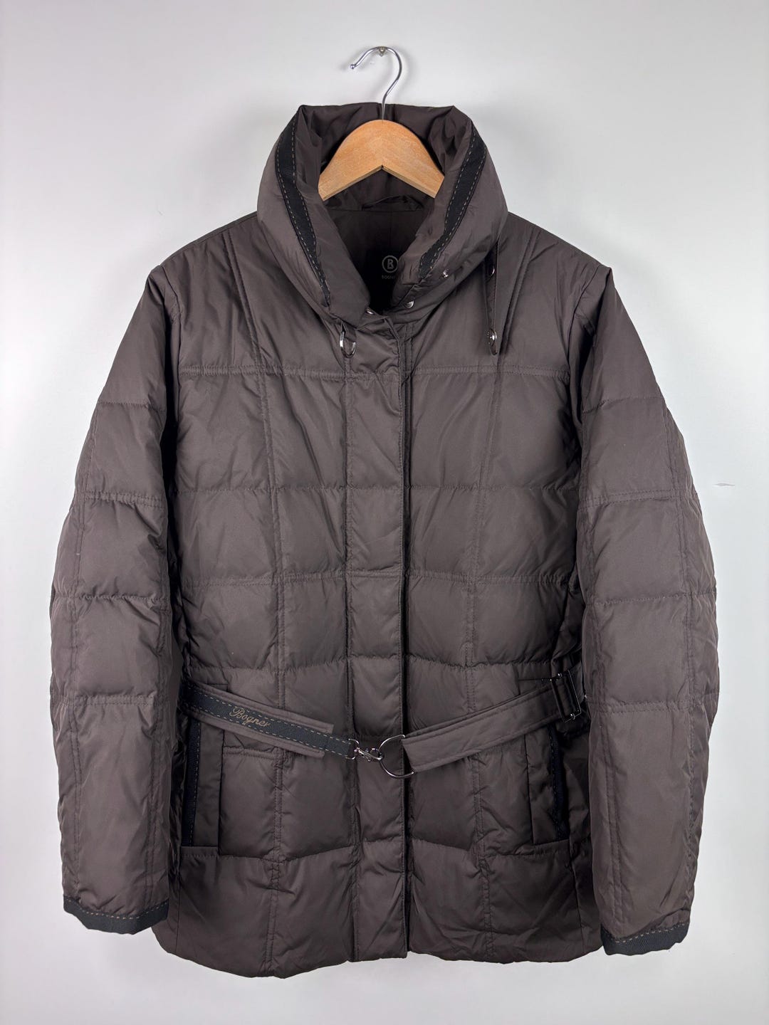 Womens Bogner Down Quilted Jacket Brown Size US 10 - Etsy