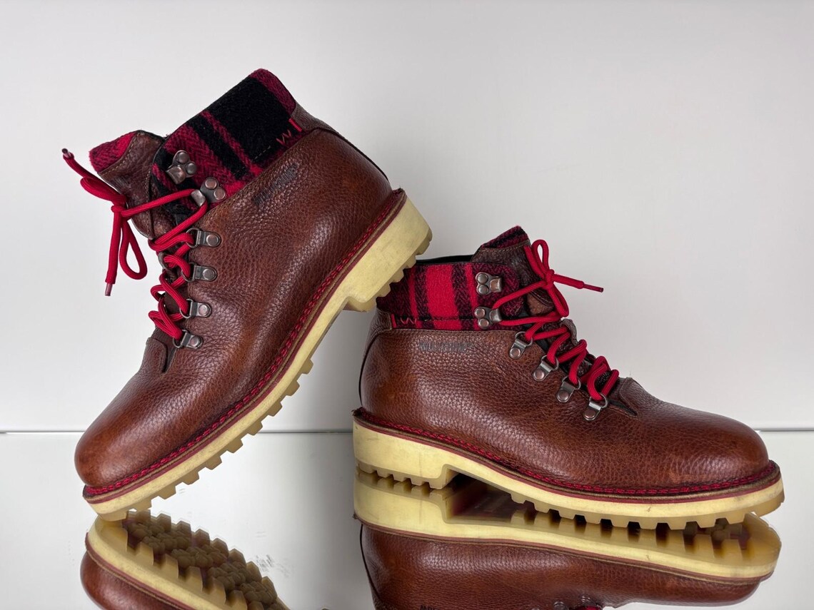 Mens Wolverine Lace Up Leather Boots Brown Size US 11 / UK 10 / EU 44, foto 4 di 5