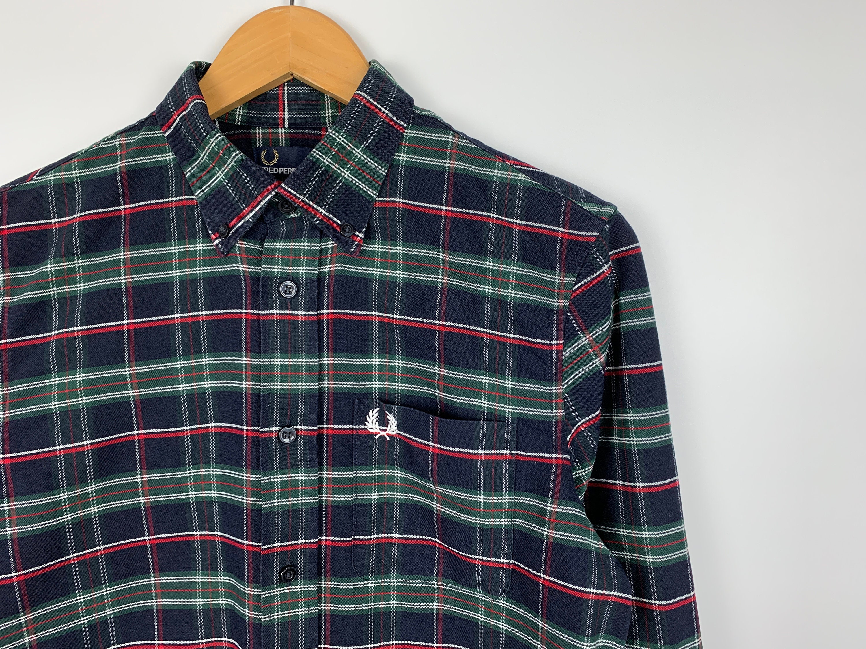 Mens Fred Perry Tartan Plaid Check 