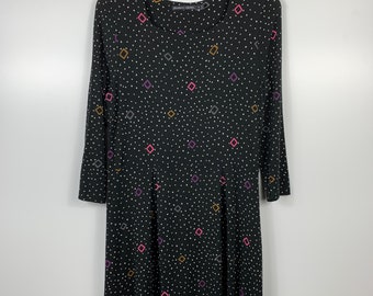 Womens Gudrun Sjoden Polka Dot Geometric Dress Black Size M