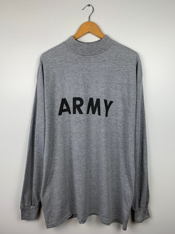 Vintage US Army Mock Turtleneck Long Sleeve Reflec