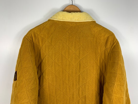 Mens Vintage Henri Lloyd Quilted Fleece Jacket Ye… - image 5